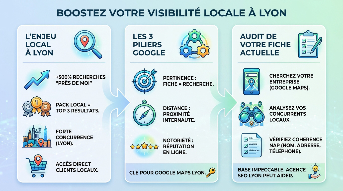 Optimisation fiche Google Business Profile pour le référencement local à Lyon