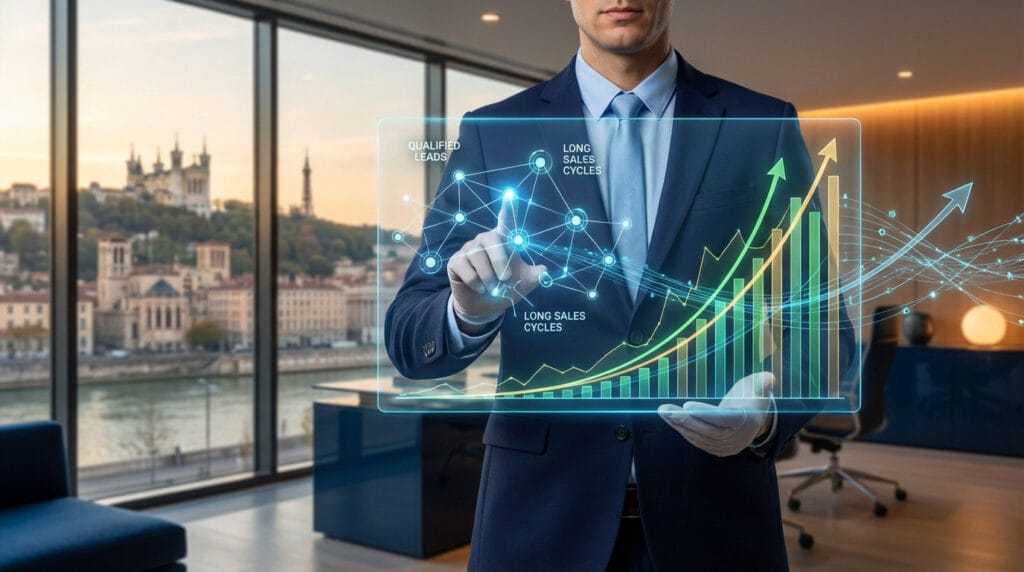 dashboard SEO Rankit Lyon — strategic growth holographic analytics in lyon office | accompagnement SEO Métropole de Lyon e...