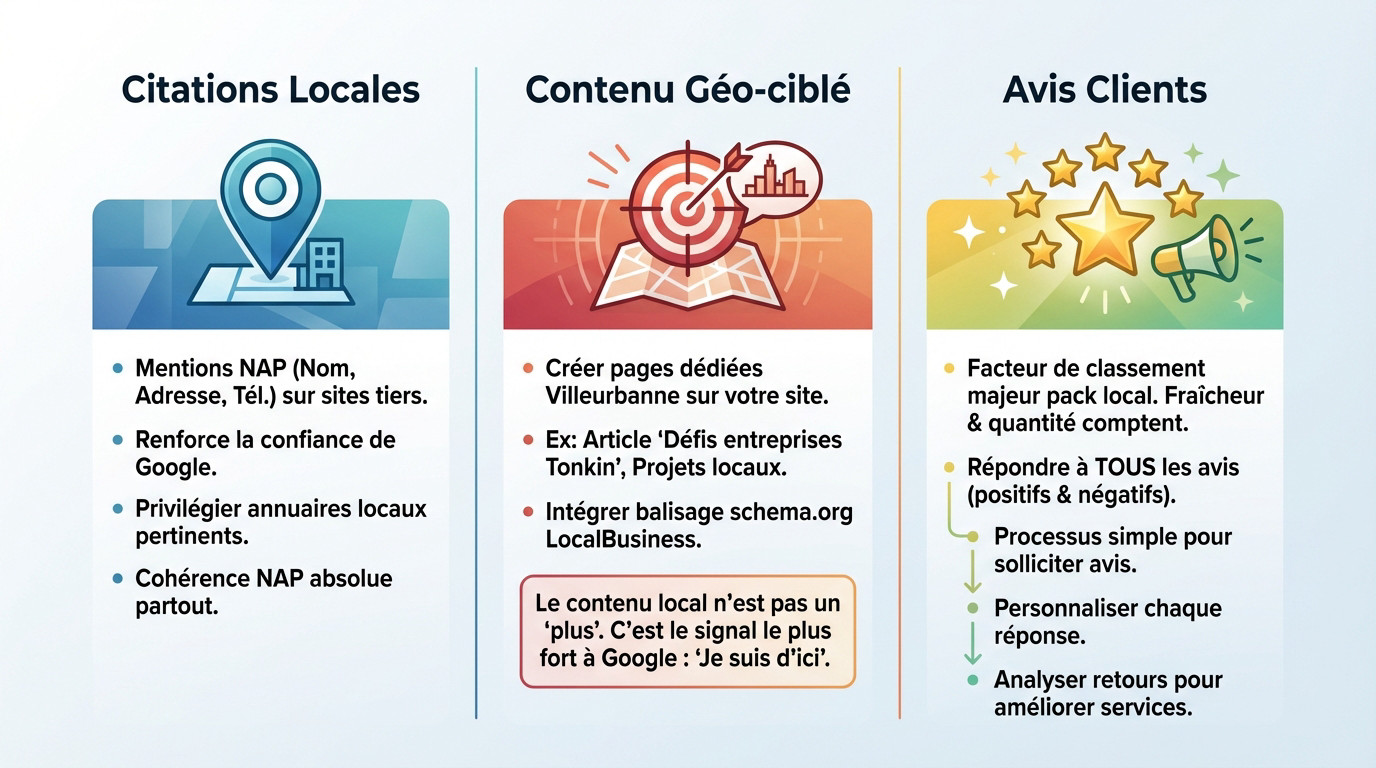 Infographie sur l'autorité locale et les citations à Villeurbanne