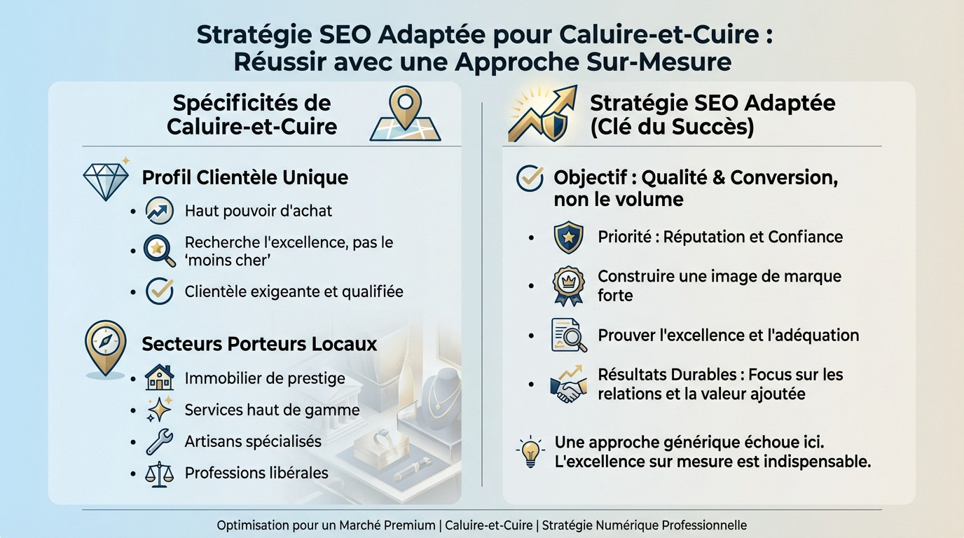 Stratégie SEO sur-mesure pour le marché immobilier et premium de Caluire-et-Cuire