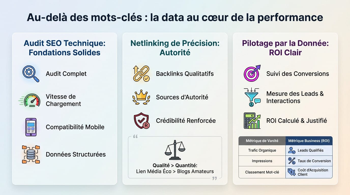 Analyse de données et stratégie SEO technique pour le B2B
