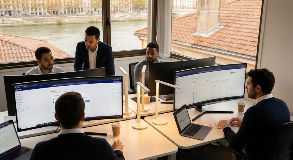 Agence Shopify à Lyon - équipe Rankit créant des boutiques en ligne performantes