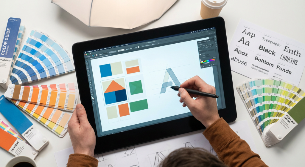 Création de moodboard et recherche de direction artistique pour une identité visuelle