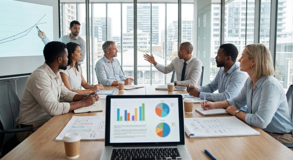 Réunion stratégique sur le budget publicitaire SEA