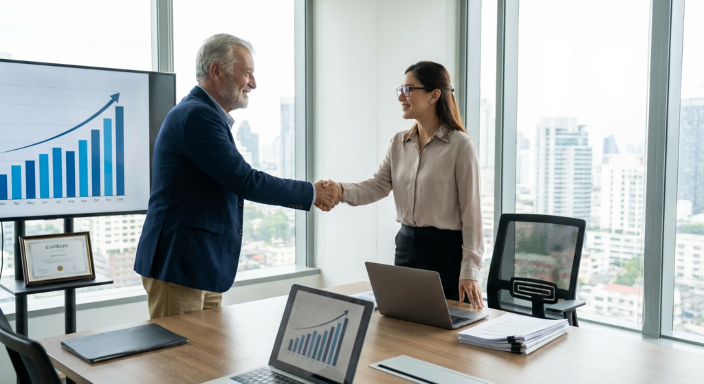 Client satisfait des résultats de campagnes SEA avec Rankit