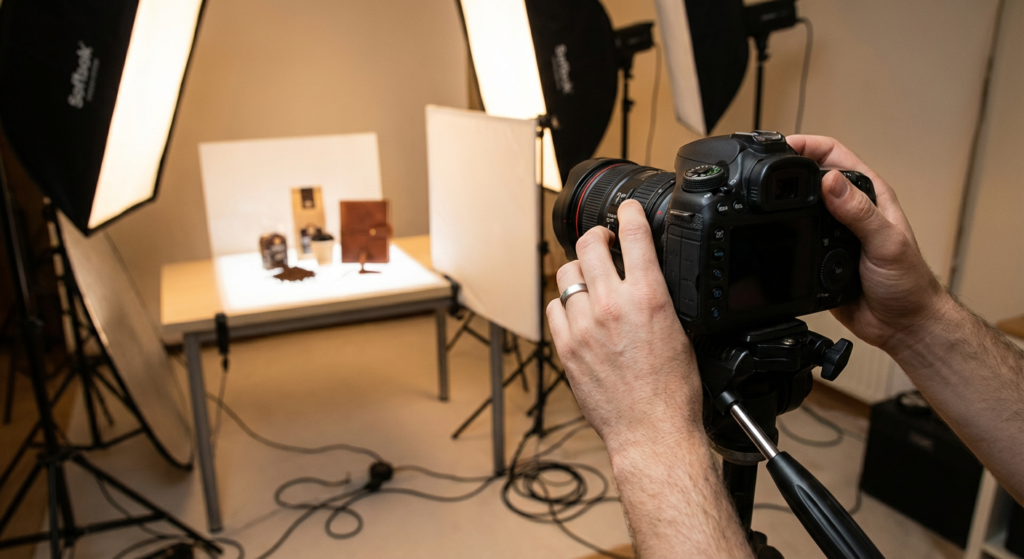 Appareil photo professionnel pour shooting corporate et photographie produit