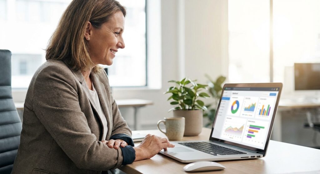 Entrepreneur analysant le retour sur investissement de ses publicites Instagram