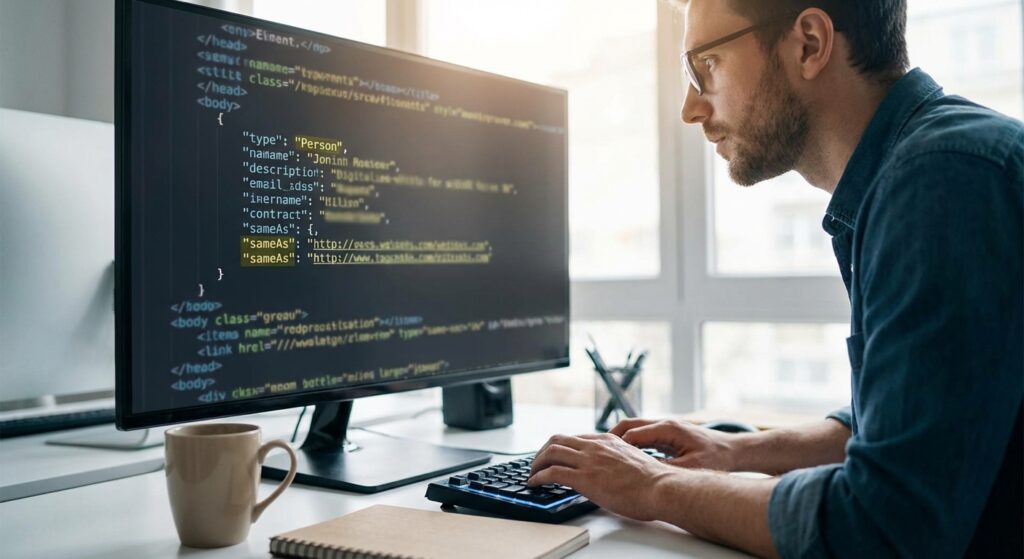 Équipe Rankit travaillant sur l’optimisation GEO SEO d’un site client