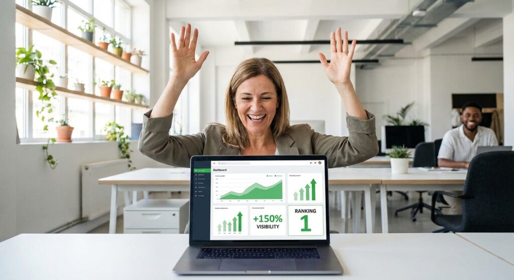 Résultats de référencement naturel pour une entreprise strasbourgeoise