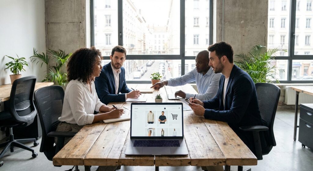 Création boutique en ligne Lyon - équipe Rankit développe votre e-commerce sur mesure