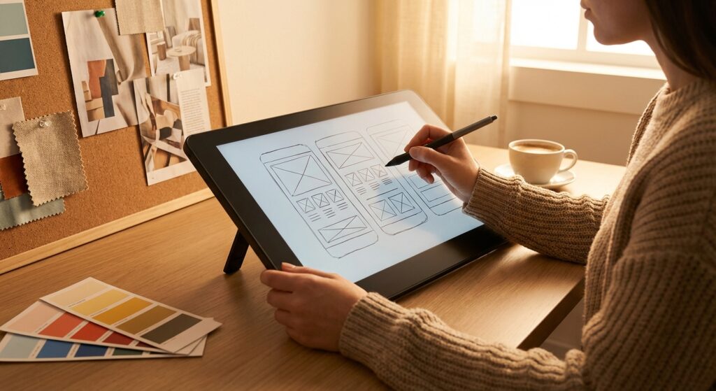 design web orienté conversion — designer tablette maquette Lyon | référencement naturel Lyon en Auvergne-Rhône-Alpes