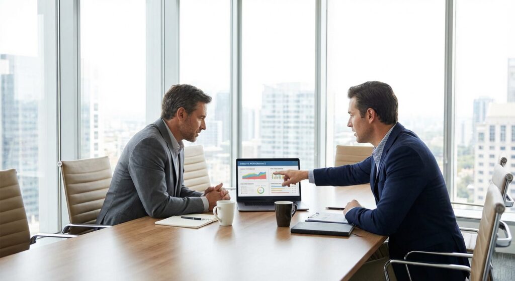 équipe Rankit en réunion à Lyon — hebergement web conseil client | accompagnement SEO Métropole de Lyon sur la Métropole d...