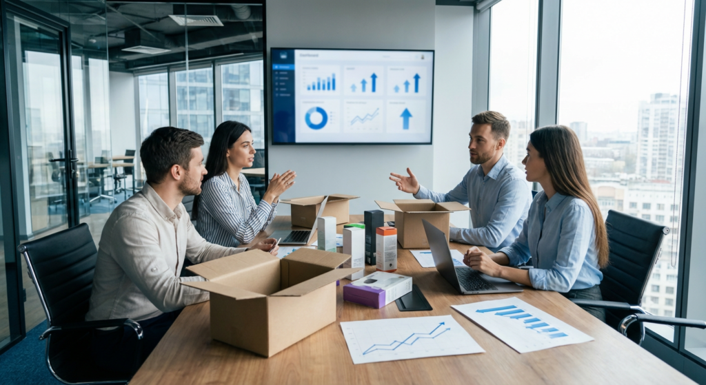 Equipe strategie marketplace Amazon planification campagne de vente
