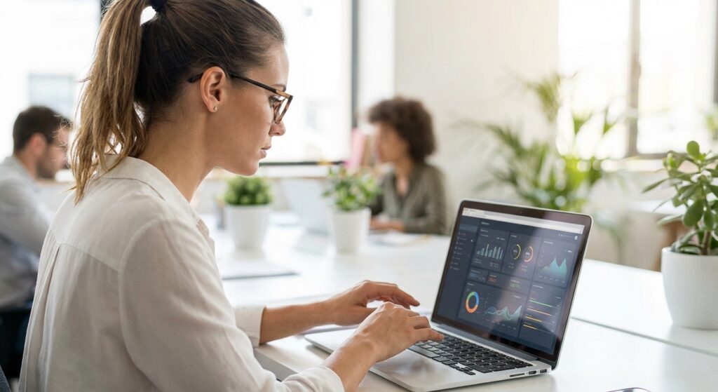 Expert en referencement naturel travaillant sur une strategie SEO a Nantes