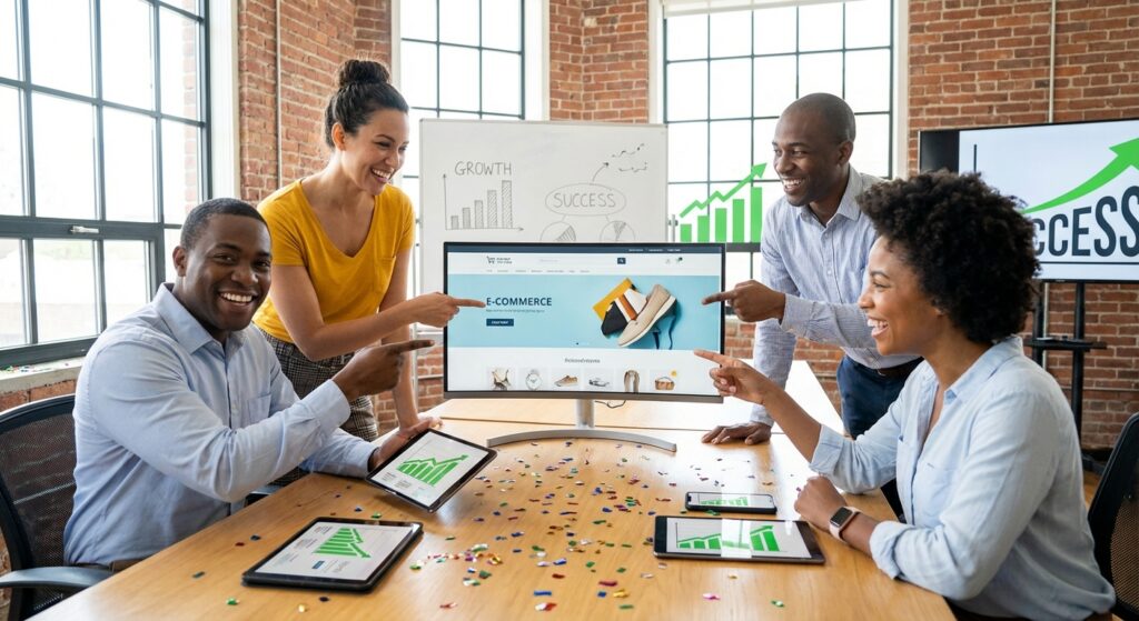 Lancement reussi apres migration e-commerce par Rankit Lyon