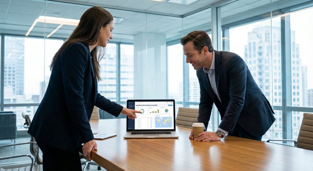 Rapport de performance GEO SEO avec métriques de citations IA