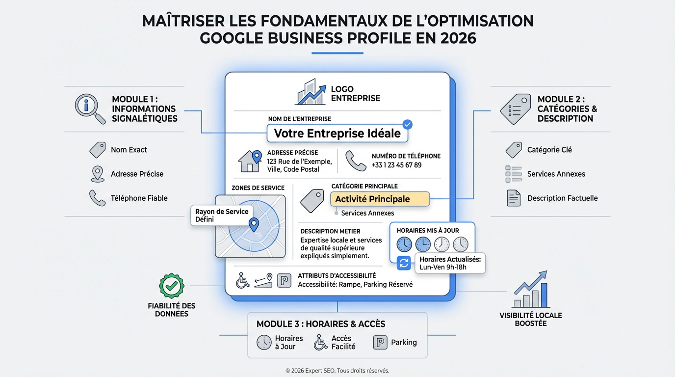 Optimisation d'une fiche Google Business Profile pour le référencement local en 2026