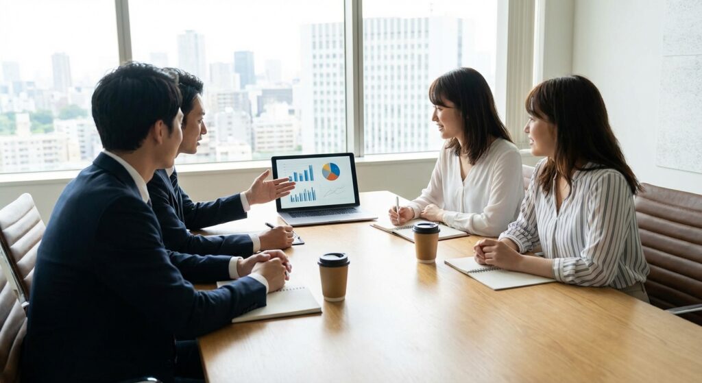 Reunion professionnelle discussion budget creation site internet agence Rankit Lyon