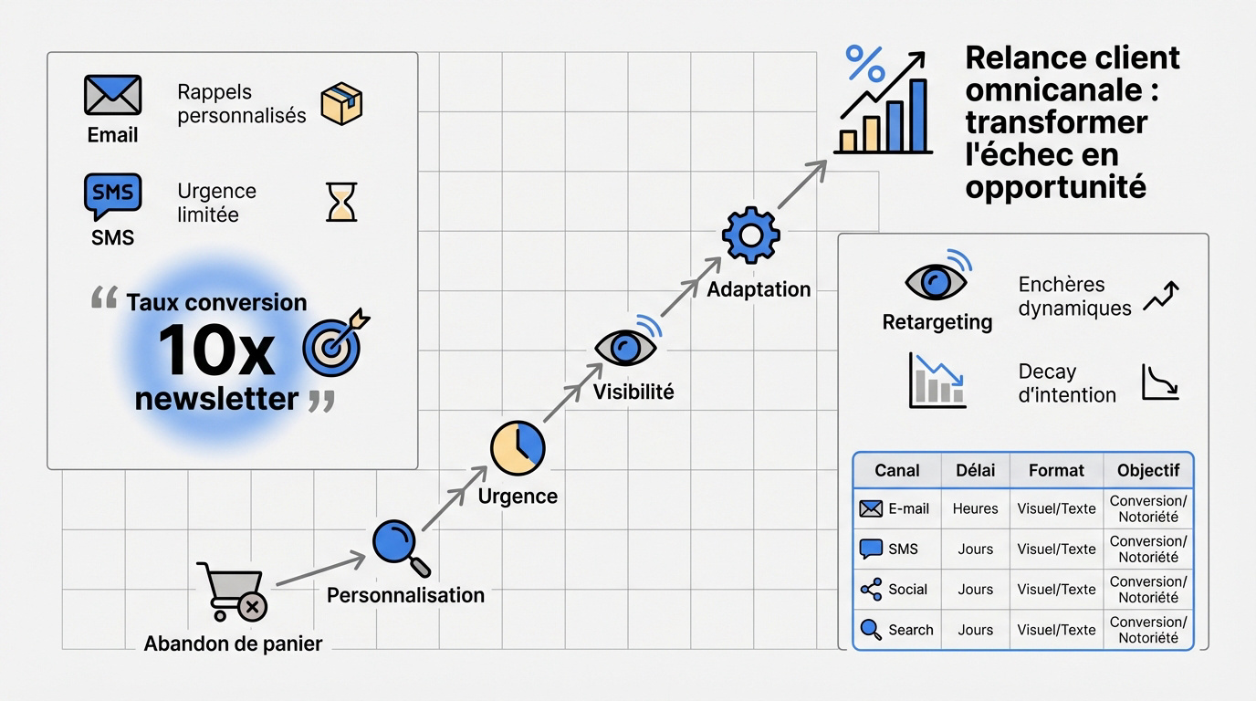 Stratégie de relance omnicanale pour paniers abandonnés en e-commerce