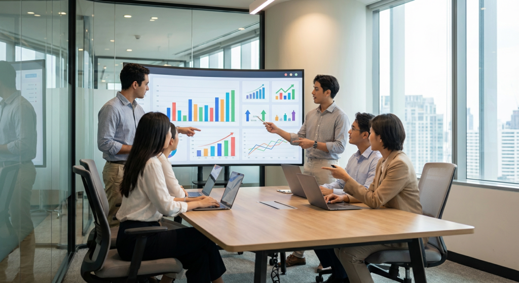 Reporting data analytics et ROI marketing - résultats mesurés par l'agence Rankit