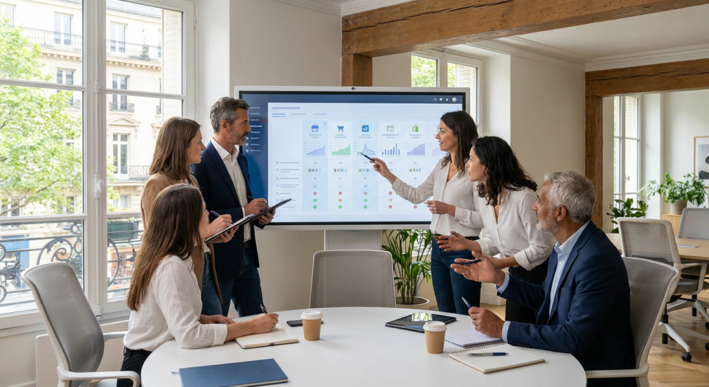 Reunion de strategie pour la migration e-commerce chez Rankit
