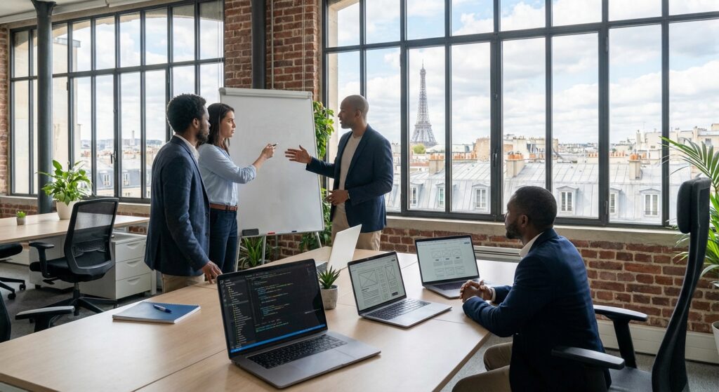 Spécialiste marketing digital travaillant sur une stratégie client personnalisée