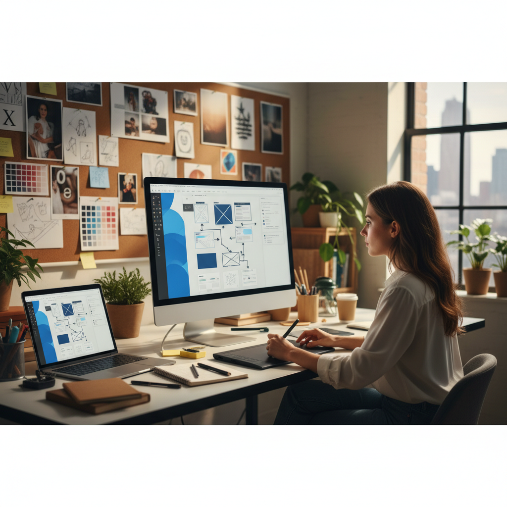 design web orienté conversion — ux ui designer working on websit | stratégie SEO locale sur la Métropole de Lyon