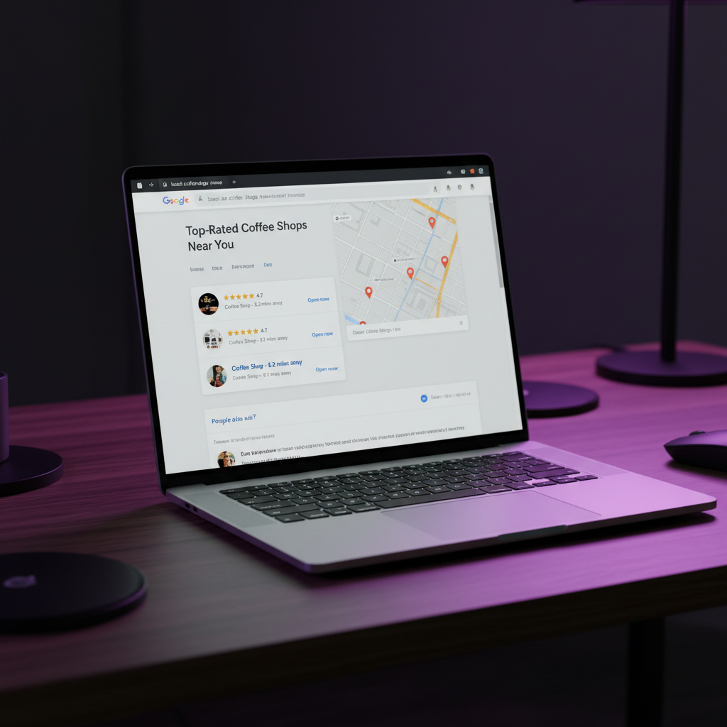 Resultats de recherche locale Google avec pack local