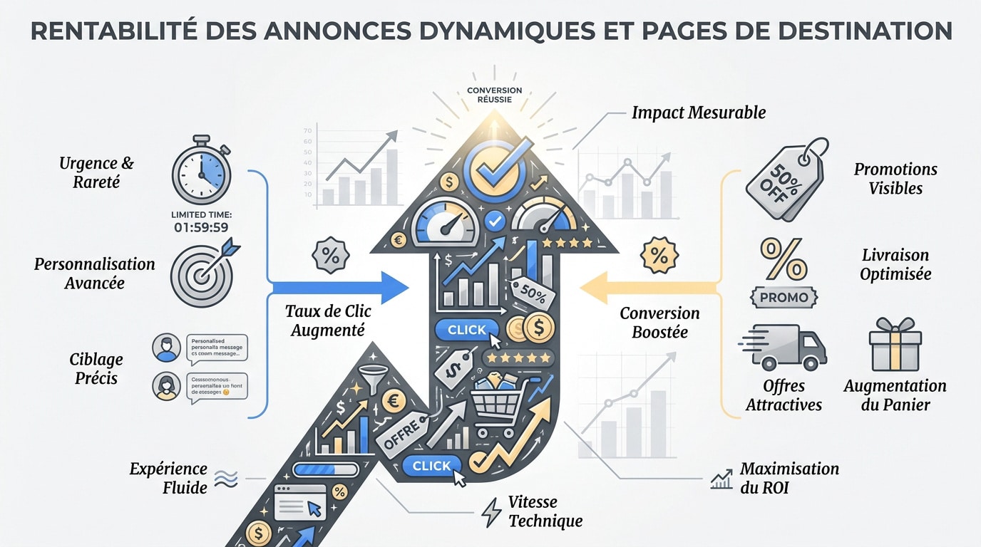 Optimisation des annonces Google Ads et des pages de destination pour les soldes e-commerce