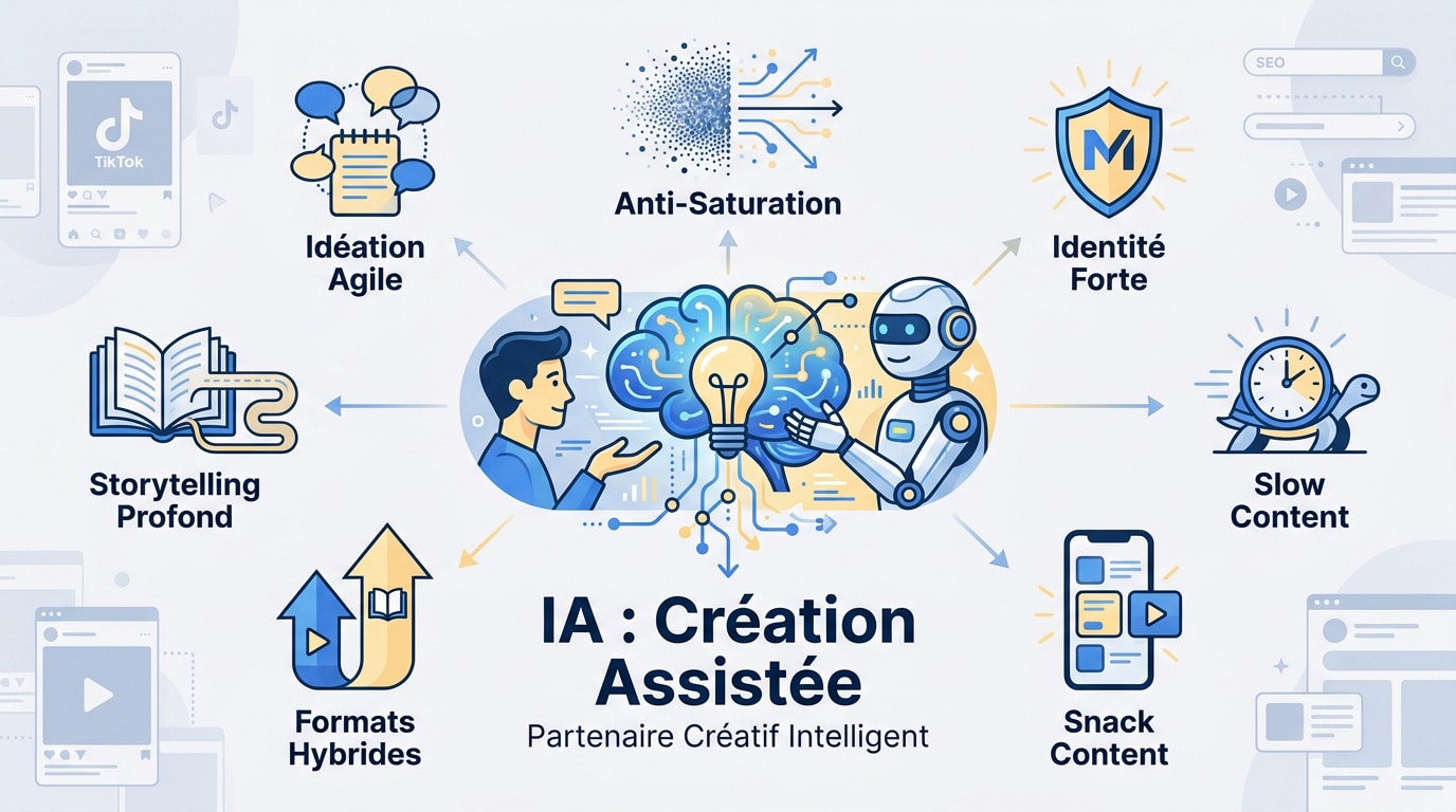 L'intelligence artificielle comme assistant créatif pour la stratégie social media 2026