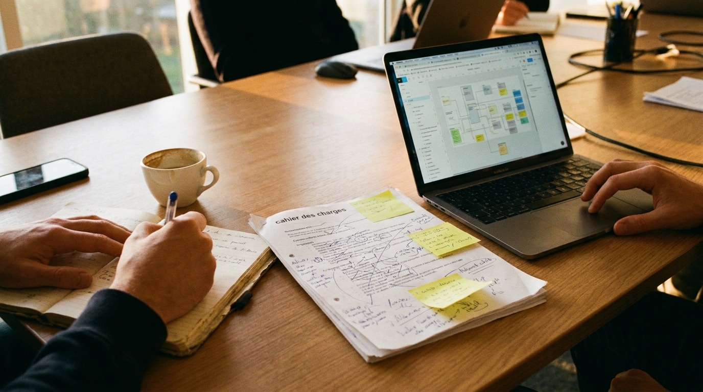 Cahier des charges annoté pour cadrer le budget d'un site vitrine