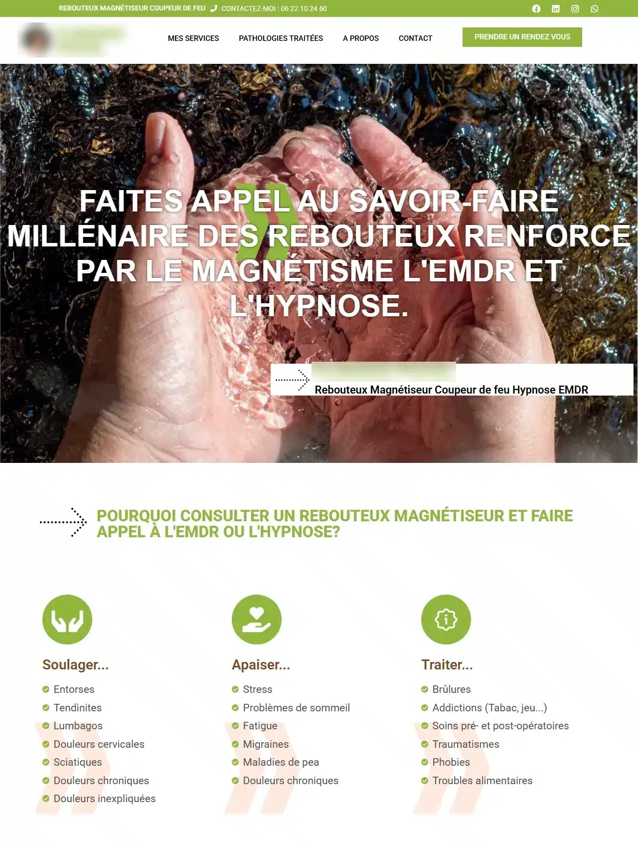Le site d'une magnétiseuse à Meyzieu, suivie par Rankit