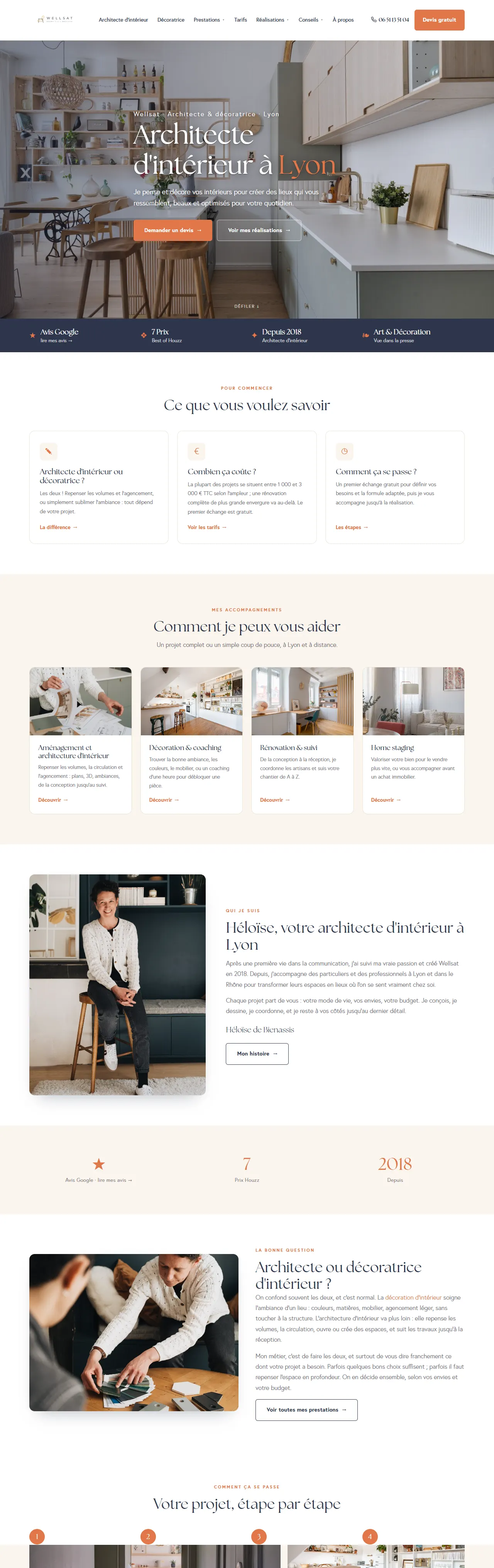 Page d'accueil du nouveau site Wellsat